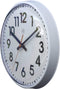 nXt - Wandklok - 26cm - Plastic - Wit - 'Peter'