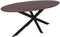 StarFurn Eettafel Ferris Eiken Ovaal 210cm Walnoot