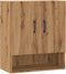 vidaXL - Wandkast - 60x31x70 - cm - bewerkt - hout - artisanaal - eikenkleur