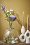 Mica Decorations Dago Kandelaar - L17 x B8 x H35 cm - Wit