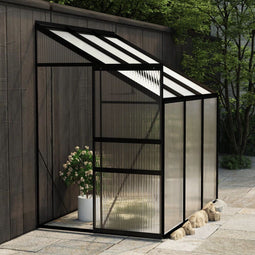 vidaXL - Tuinkas - 3,97 - m³ - aluminium - antracietkleurig