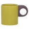 Urban Nature Culture Mug Nissa - Keramische Mok - 430ml - Olijfgroen/Paarse Accenten