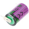 Tadiran SL750/PR - Lithium batterij 3.6V 1/2 AA - 950mAh met print soldeerlug