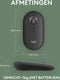 Logitech Pebble 2 M350s - Draadloze Muis - Silent Touch technologie - Grijs