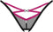 Obsessive - Novenes String Met Open Kruisje - Zwart/Paars