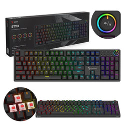 SAVIO STYX - Mechanisch toetsenbord - Outemu Red Hot Swap RGB