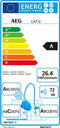 AEG LX7-2-DB - Stofzuiger zonder zak - Sterke zuigkracht op harde vloeren - Stil met Silence Pro Systeem