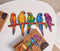 UNIDRAGON Houten Puzzel Voor Volwassenen Dier - Speelse Papegaaien - 193 stukjes - Medium 44x25 cm