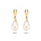 Marie Celeste - Oorhangers - Parel en Zirkonia - Goud - 7,5 mm