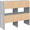 vidaXL - Schoenenrekken - 2 - st - stapelbaar - 89,5x30x40 - cm - grijs - sonoma - eiken
