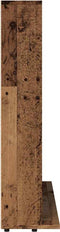 vidaXL - Cd-kast - 100x23x89,5 - cm - bewerkt - hout - oud - houtkleurig