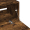 vidaXL - Wastafelkast - 59x37x59 - cm - bewerkt - hout - gerookt - eikenkleurig