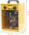 Master B 3 ECA - Werkplaatskachel - 3kW - Wit