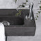 Differnz Sapon - Fonteinset - 42x18.5x9cm - 1 kraangat - Natuursteen Zwart
