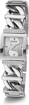 Guess GW0603L1 - Dames Horloge - Staal Quartz Vierkant - Zilver