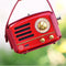 Muzen Retro Bluetooth Speaker Radio Crimson Red Metal