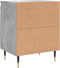 vidaXL - Nachtkastjes - 2 - st - 40x30x50 - cm - bewerkt - hout - betongrijs