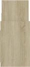 vidaXL - Bijzetkast - 60x26x60 - cm - bewerkt - hout - sonoma - eikenkleurig