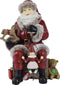 Kerstman polyresin l17b22.6h30 cm rood kerst