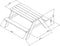 Sunny Dave Picknicktafel in Bruin - Multifunctonele Picknick tafel voor kinderen - FSC hout - 89x89x50cm