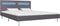 vidaXL - Bedframe - met - LED - stof - grijs - 180x200 - cm
