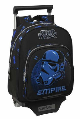 Schoolrugzak met Wielen Star Wars Digital escape Zwart 27 x 33 x 10 cm