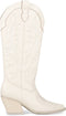 POSH by Poelman JILL - Cowboylaarzen - Ritssluiting 7 cm hak - Gebroken wit