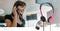 Nedis CHST100PK - Stereo headset - Verstelbare hoofdband en comfortabele oorkussentjes - Roze zwart