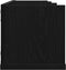 vidaXL - CD - Wandrek - Zwart - Eiken - 75x18x18 - cm - Behandeld - Hout
