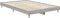 vidaXL - Bedframe - bewerkt - hout - grijs - sonoma - eikenkleurig - 120x190 - cm