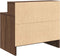 vidaXL - Nachtkastje - met - lade - 51x31x47 - cm - bruin - eikenkleurig