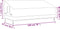 vidaXL - Tuinhoes - 3-zitsbank - 420D - 198x97x48/74 - cm - oxford - beige