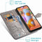 iMoshion Hoesje Geschikt voor Samsung Galaxy M11 / A11 Hoesje Met Pasjeshouder - iMoshion Mandala Bookcase - Grijs