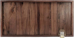 Walnut Wood - Rectangle Serving Tray - 40 x 20 Inch - Zwart