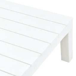 vidaXL - Tuintafel - 78x78x31 - cm - kunststof - wit