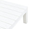 vidaXL - Tuintafel - 78x78x31 - cm - kunststof - wit