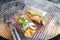 GEFU - BBQ Grill Mand - Rolbaar RVS met Transport Haak 30 x 9.2 cm