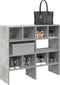 vidaXL - Schoenenrekken - 2 - st - stapelbaar - 89,5x30x40 - cm - betongrijs