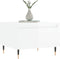 vidaXL - Salontafel - 50x46x35 - cm - bewerkt - hout - hoogglans - wit