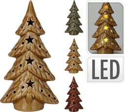 Xmas Tree With Led 20 cm 3ass