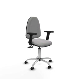 Piqueras y Crespo B2D05RP - Bureaustoel - Verstelbare hoogte met armleuning - Lichtgrijs