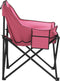vidaXL Campingstoelen 2 st met vakje inklapbaar roze