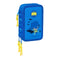 Driedubbele Pennenzak Batman Blauw 12,5 x 19,5 x 5,5 cm 37 Onderdelen