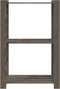 vidaXL - Opbergrek - 3-laags - 60x38x90 - cm - massief - grenenhout - grijs