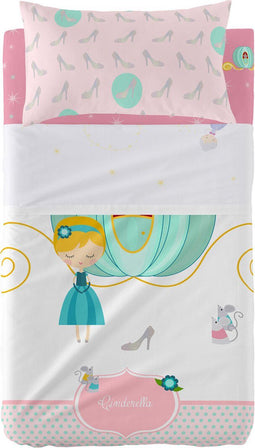 Set beddengoed HappyFriday Mr Fox Pumpkin Multicolour Wieg voor baby's 2 Onderdelen