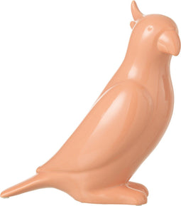 J-Line decoratie Kaketoe - keramiek - perzik