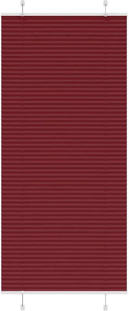 vidaXL - Plissé - rolgordijn - 90x200 - cm - stofbreedte - 89,4 - cm - bordeauxrood