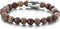 Frank 1967 7FB-0060 - Heren armband - Edelsteen - Bruin - 20 cm