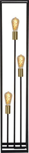 Lucide RUBEN - Vloerlamp - 3xE27 - Hoogte 1,20m - Zwart