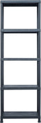 vidaXL - Opbergrekken - 2 - st - 125 - kg - 60x30x180 - cm - kunststof - zwart